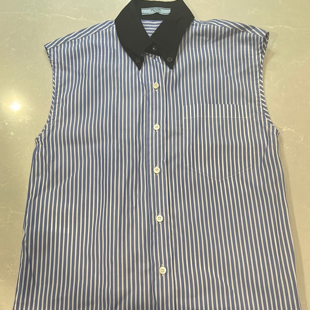 Prada Button up Tank Size 38